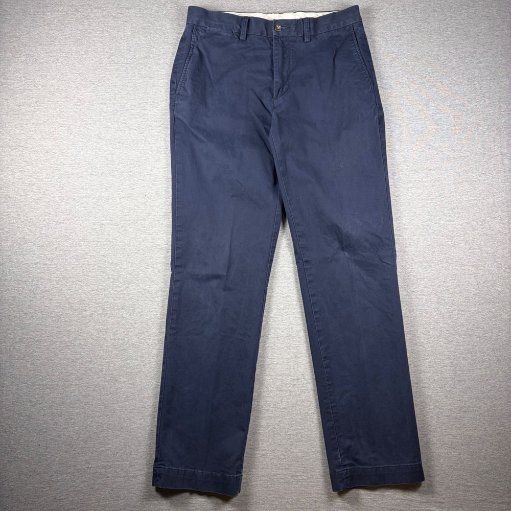Polo Ralph Lauren Chinos Mens 32/32 Navy Blue Classic Fit Stretch Cotton Pants